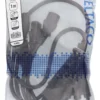 DELTACO IEC C20 to 5x IEC C13 Power cable, 1m, 16A/250V, Y-Splitter, sort