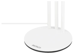DELTACO 3-i-1 Selfie Ring-Lampe med telefon og Mikrofon holder, hvid