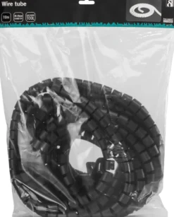 DELTACO Kabelskjulere i nylon, 25mm diameter, værktøj, 10m, sort