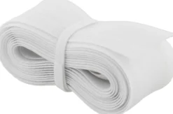 DELTACO kabelsorteringsstrømpe i nylon, lukkebånd, 3m, hvid