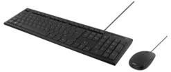 DELTACO Keyboard kit with mouse, PAN Nordic layout, USB, sort