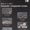 DELTACO Kit med skruer til chassie/FDD/HDD + spacer til bundkort, 10/5