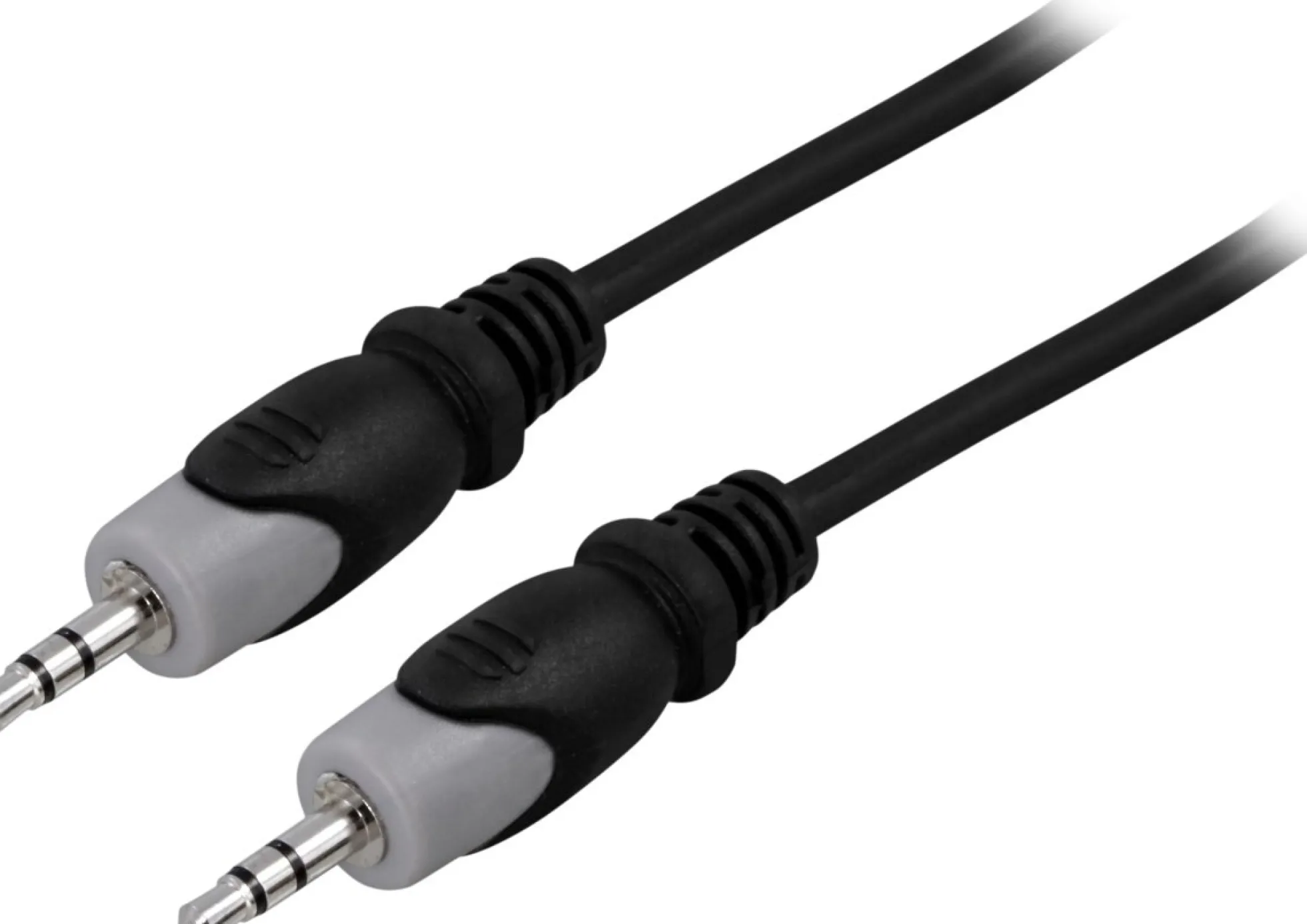 DELTACO Lydkabel, 3,5 mm han - han, 5m