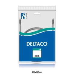 DELTACO modemkabel DB9 hun-DB25 han 3m
