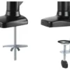 DELTACO Monteret bordmonering, 13-27", gasdrevet, VESA, tre-akset, b