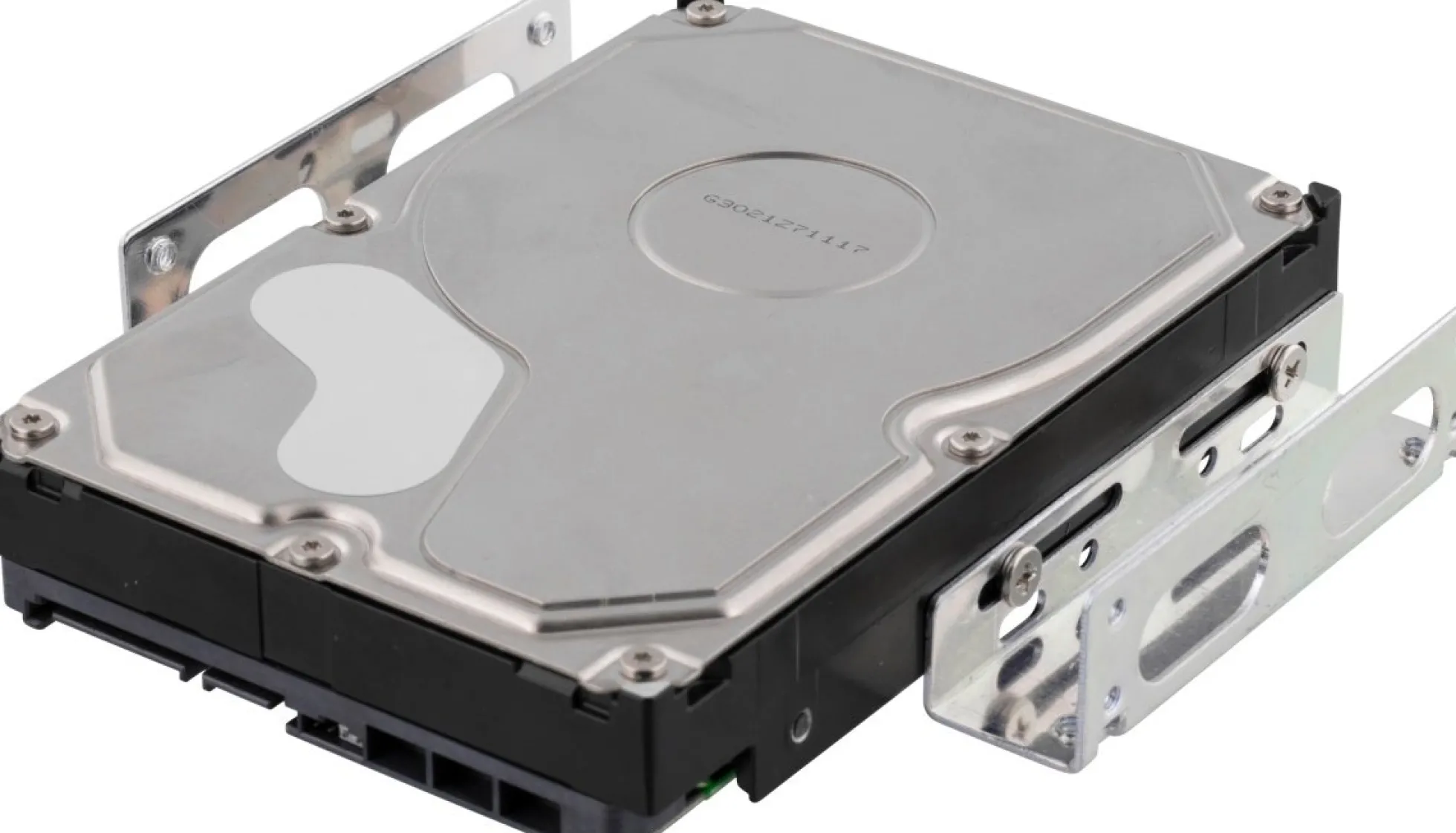 DELTACO monteringsvinkler til 3,5" harddisk i 5,25"