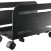 DELTACO OFFICE CPU stand, universal, mobil, sort
