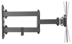 DELTACO Office, fuldt bevægelig 3-vejs væg, 23"-42", 25kg, 75x75-200-200DE