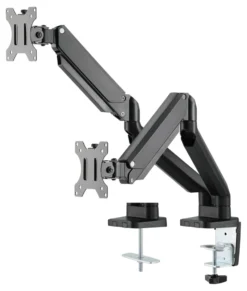 DELTACO Office, gasfjederarm skrivebord, 17"-32", 1,5-8kg, 75x75-100x100DE