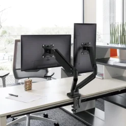 DELTACO Office, gasfjederarm skrivebord, 17