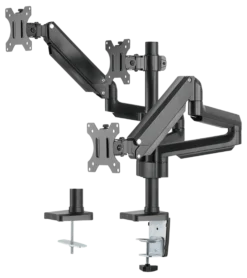 DELTACO Office, tredobbelt hydraulisk monitor-arm, 17