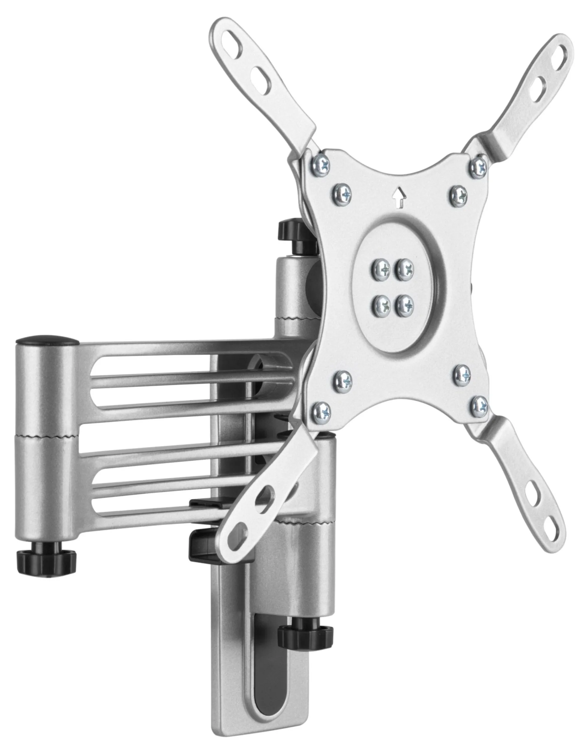DELTACO OFFICE TV/monitor wall mount for RVs/motorhomes and trailers, swivel, tilt, lockable, 13 "-43", VESA, 3-joint, black