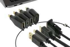 DELTACO Office, USB-C ADAPTER RING, mDP, DP, VGA, HDMI