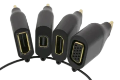 DELTACO Office, USB-C ADAPTER RING, mDP, DP, VGA, HDMI