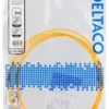 DELTACO OS2 fiber cable LC - LC, duplex, singlemode, APC, 9/125, 2m