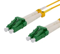 DELTACO OS2 fiber cable LC - LC, duplex, singlemode, APC, 9/125, 3m