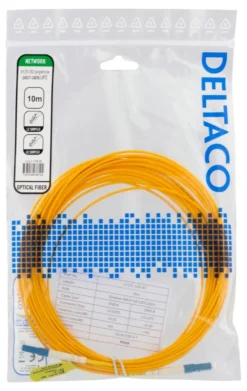 DELTACO OS2 fiber cable LC - LC, simplex, singlemode, UPC, 9/125, 10m