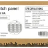 DELTACO 10" patch panel, 12xRJ45, Cat6a, STP, 10Gbps, metal, sort