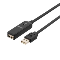 DELTACO PRIME USB 2.0 forlængerkabel, aktiv, Type A han - Typ