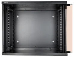 DELTACO 19” rackskab, 9U, 540x450mm, gulvrack/vægrack, glasdør