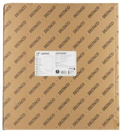 DELTACO 19” rackskab, 12U, 540x450mm, gulvrack/vægrack, glasdør