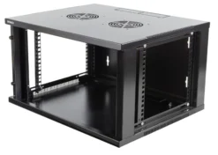 DELTACO 19” rackskab, 6U, 540x450mm, gulvrack/vægrack, glasdør