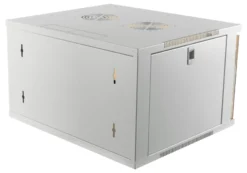 DELTACO 19” rackskab, 6U, 540x450mm, gulvrack/vægrack, glasdør