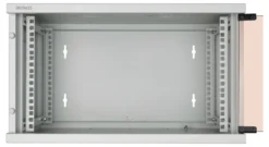 DELTACO 19” rackskab, 6U, 540x450mm, gulvrack/vægrack, glasdør