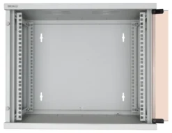 DELTACO 19” rackskab, 9U, 540x450mm, gulvrack/vægrack, glasdør