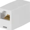 DELTACO Samlemuffe 8P/8C RJ45, hvid