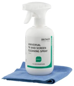 DELTACO Screen Cleaner for all types of monitors, 500ml, incl. microfi