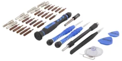 DELTACO Smartphone Repair Kit, 38 deler, Presisjon CRV, blå