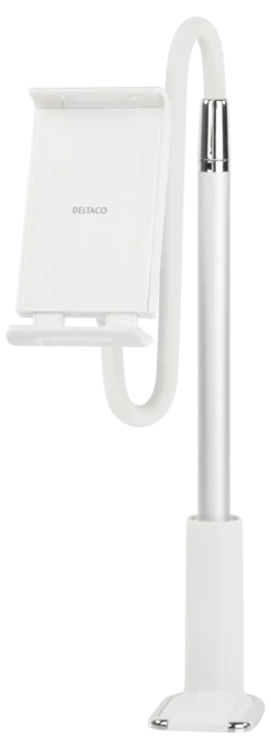 DELTACO stativ til telefoner og tablets, Fast og fleksibel arm Cl