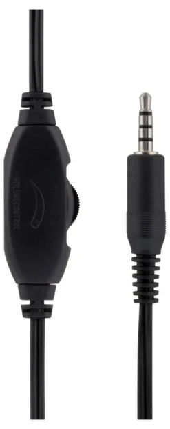 DELTACO Stereo Headset, 30 mm element, 1x 3.5 mm (4-pole), sort