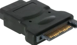 DELTACO Strømadapter 15-pin SATA han til 4-pin Molex hun