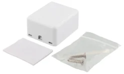 DELTACO Surface mount box for Keystone, 1 port, hvid