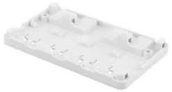 DELTACO Surface mount box for Keystone, 4 ports, hvid