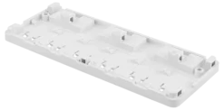 DELTACO Surface mount box for Keystone, 6 ports, hvid