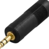 DELTACO teleadapter 6,3mm hun - 3,5mm stereo han
