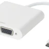 DELTACO USB-C docking station, HDMI/VGA/USB-C, 100W USB-C PD 3.0, whit