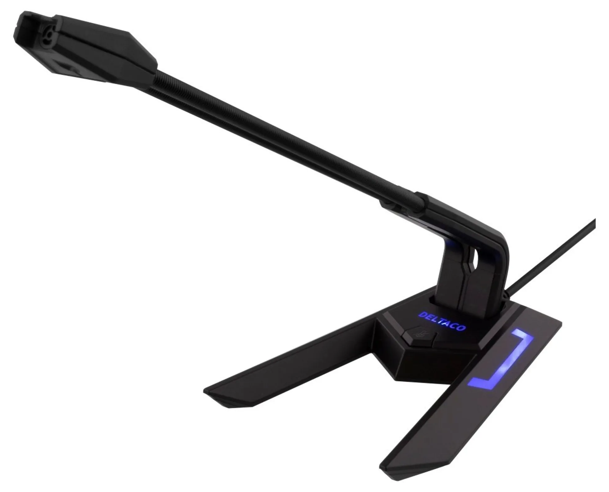 DELTACO USB Desktop Mikrofon, frequency range, 100Hz - 1kHz, sensiti