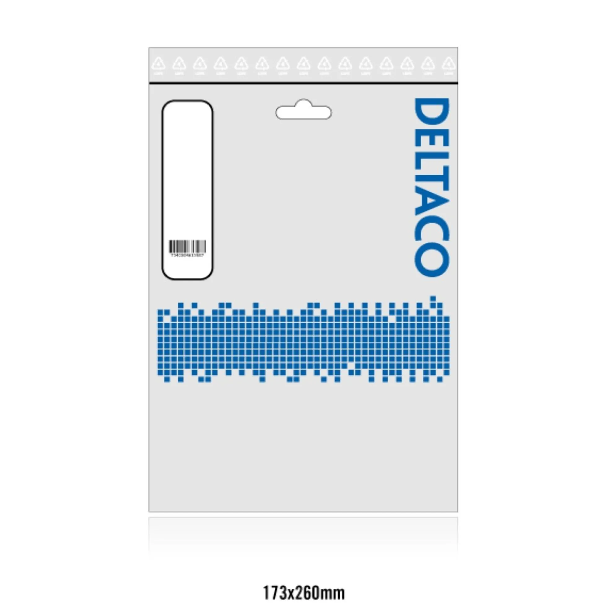 DELTACO USB 2.0 kabel Type A han - Type Micro B han, 5-pin, 5m, sort