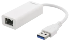 DELTACO USB 3.0 netværksadapter med internt flash-hukommelse, Gigabit