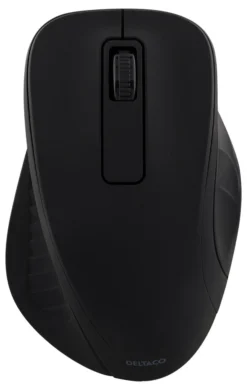 DELTACO wireless optical mouse 2,4GHz, 3 buttons with a scroll, sort
