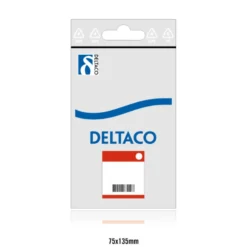 DELTACO Y-adapter til lyd, 1x3,5mm han til 2x3,5mm hun