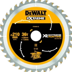 DeWalt rundsavklinger til akkusave, Ø210 mm / Centerhul 30 mm, 36 tænder