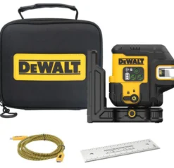 DeWALT USB-C krydslinjelaser, 5-punkt, grøn