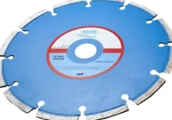Diamantskive blå, Ø185 mm, 22,2 mm huldiameter, beton - BAIER