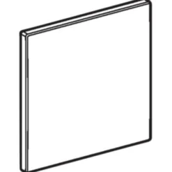 Dækplade, rustfrit stål, 130 mm x 130 mm x 10 mm - Geberit