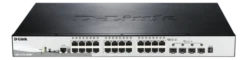 D-Link DGS-1210-28MP 24-ports Gigabit PoE+ Smart Managed Switch (370W) med 4x SFP, Layer 2